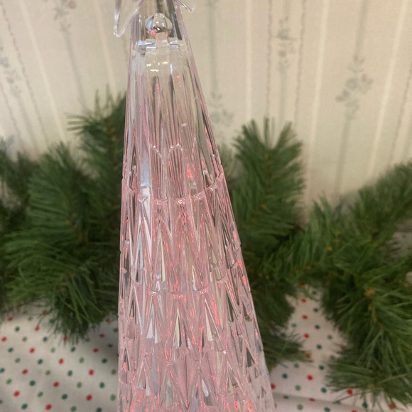 NWT I Light Up Glass Multi Color Star Christmas Tree - Picture 1 of 10